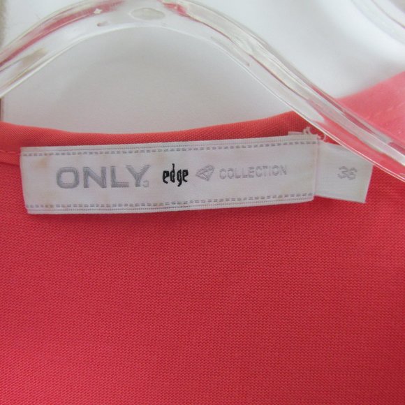 Only Coral Soft Poly/Viscose Cowl/Drapy Sleeveless Tank Top Sz 36 / Sz 6 - Picture 5 of 9